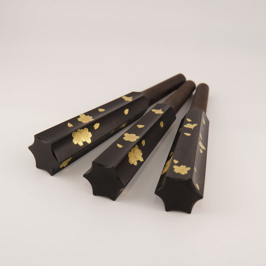 Shamisen Itomaki Tuning Pegs – Sakura Maki-e Limited Edition