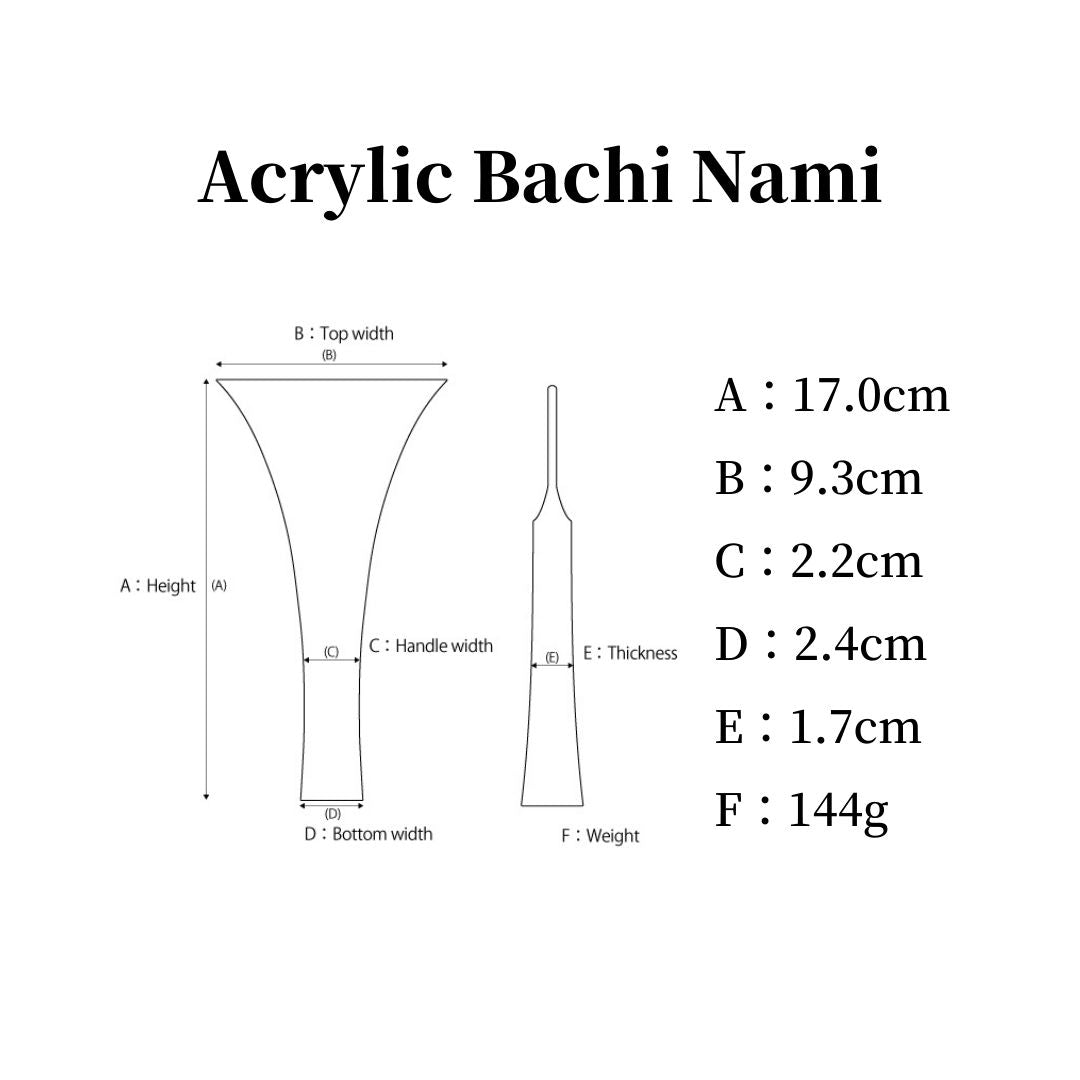 🌊Acrylic Bachi "Nami" – Adjustable Weight Balance
