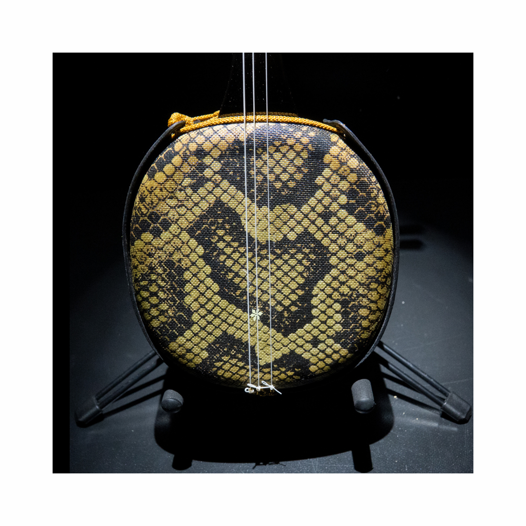 AA8 【EF-Sanshin01】Okinawan Sanshin Synthetic leather