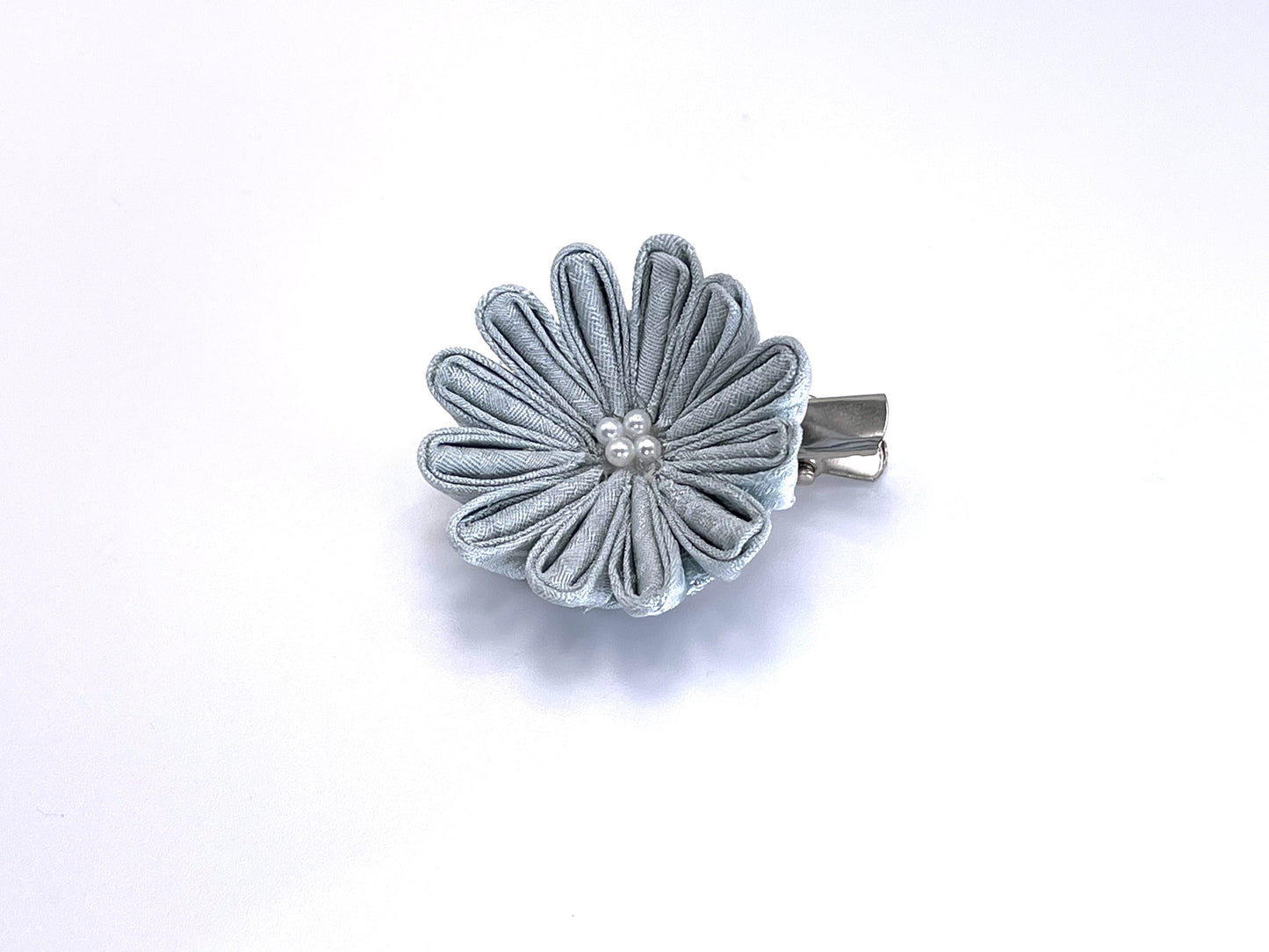 Zaiku MIZUIRO kobana single ( powder blue × powder blue ) Hair Clip a12