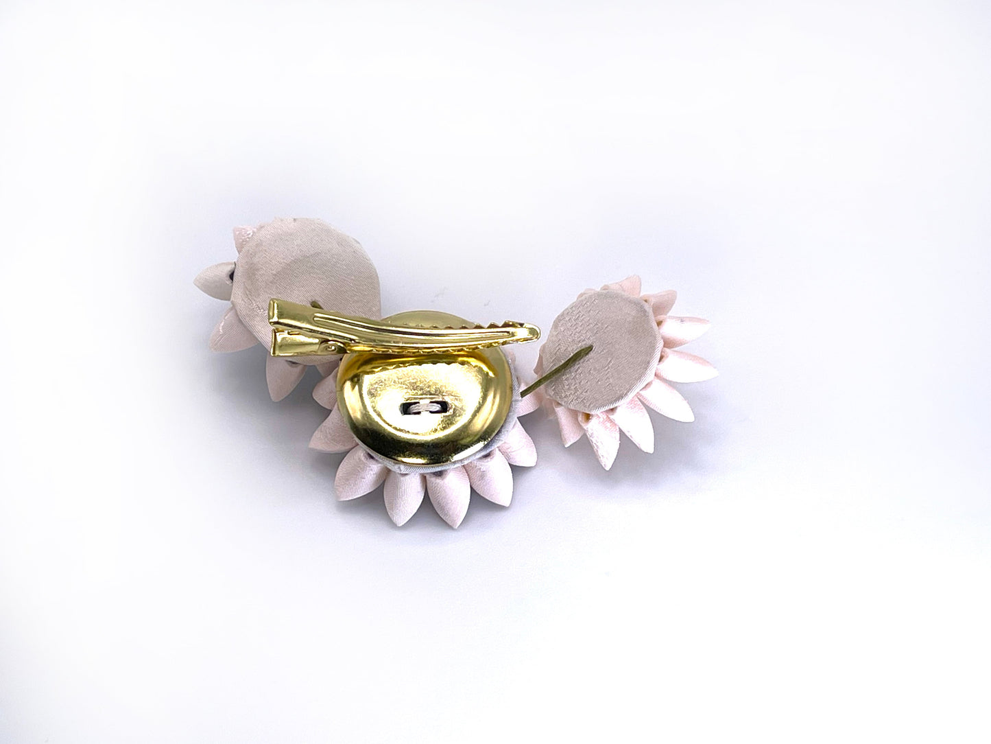 Zaiku FUJI Bouquet ( yellow × medium purple × purple ) Hair Clip a42