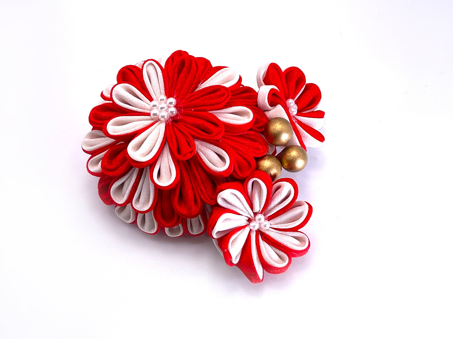 Zaiku KURENAI Bouquet Hair Clip a32