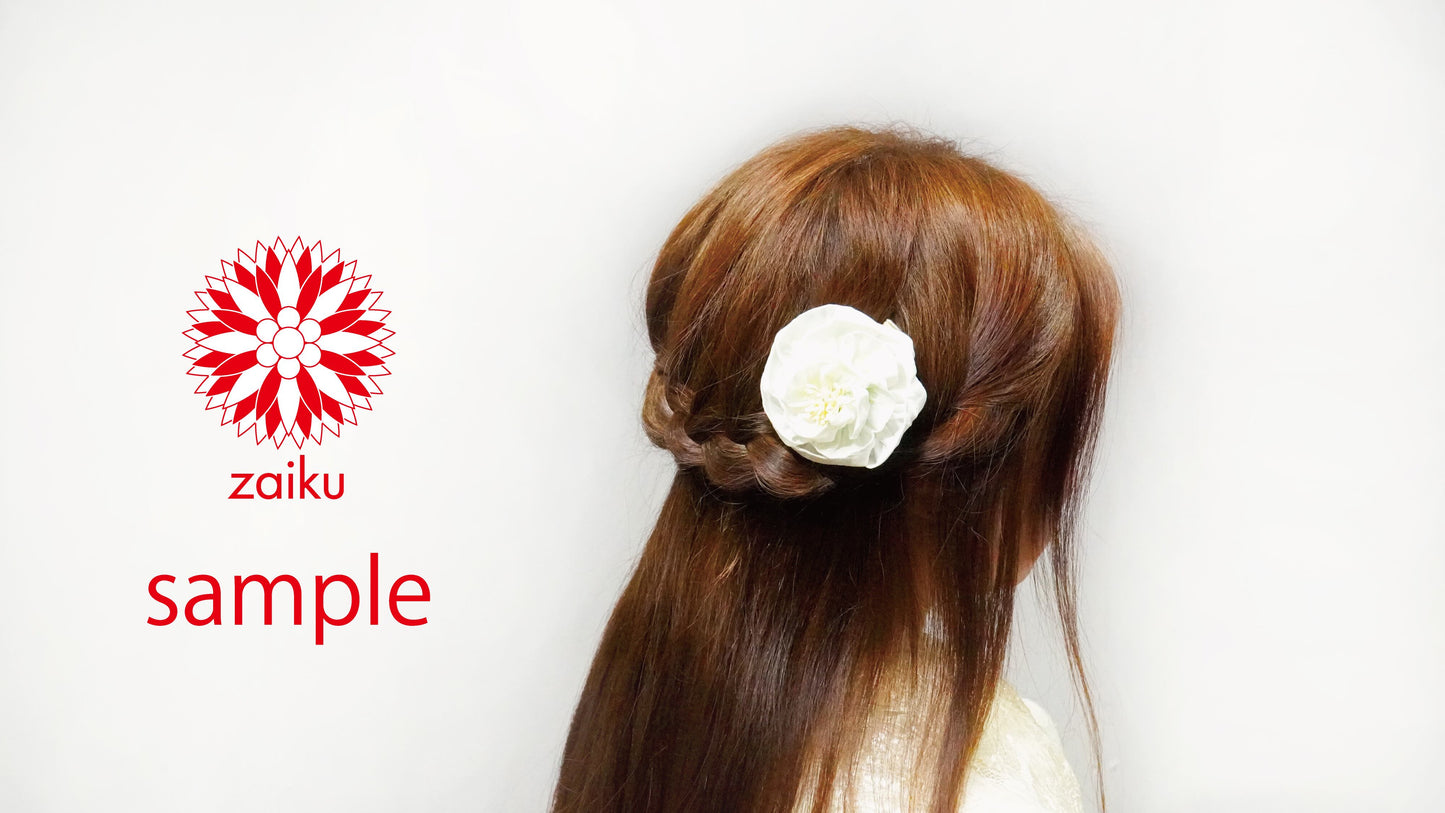 Zaiku HAKU (白) Single Hair Clip D6
