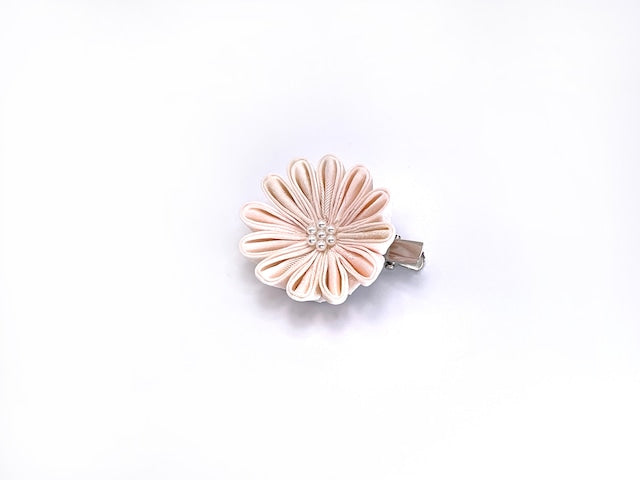 Zaiku HAKU kobana single ( white × cream ) Hair Clip a6